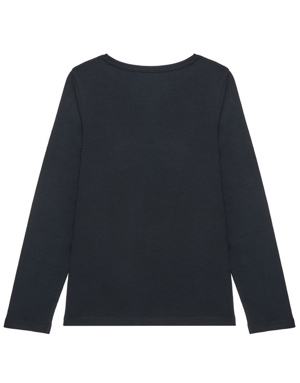 Guess Kids Maglia Maniche Lunghe Nera Bambine Ragazze