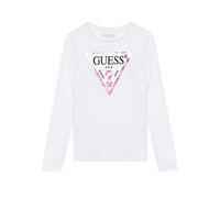 Guess Kids Maglia Maniche Lunghe Bianca Bambina — immagine 1