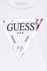 Guess Kids Maglia Maniche Lunghe Bianca Bambina — immagine 2
