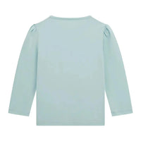 Guess Kids T-shirt Manches Longues Vert d'Eau Fille — immagine 2
