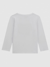 Guess Kids Ml Maglietta Maniche Lunghe Bianca Bambina — immagine 2