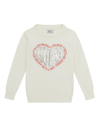 Guess Kids T-shirt manches longues blanche bébé fille — immagine 1