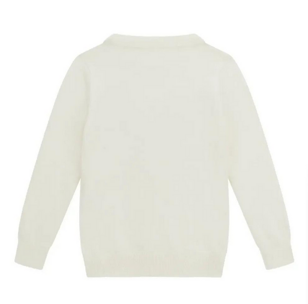 Guess Kids Maglia Maniche Lunghe Bianca Bambina