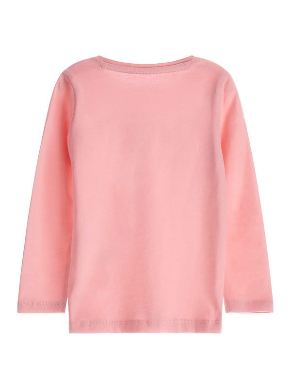 Guess Kids Maglietta Maniche Lunghe Rosa Bambina