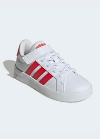 ADIDAS GRAND COURT 3.0 CHAUSSURE BLANCHE ET ROUGE ENFANT — immagine 2