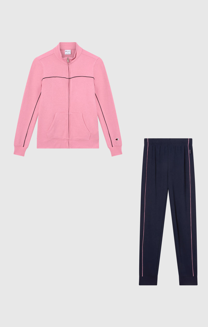 Champion Tuta Completa rosa Leggera con Zip Intera da Donna