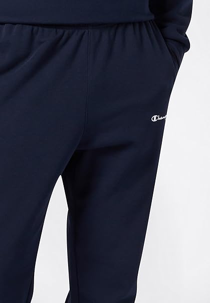 Champion Pantaloni di tuta con Orlo Dritto e Interno Garzato blu uomo
