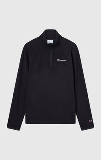 CHAMPION SWEAT EN MICRO-POLAIRE NOIR AVEC DEMI-ZIP HOMME — immagine 1