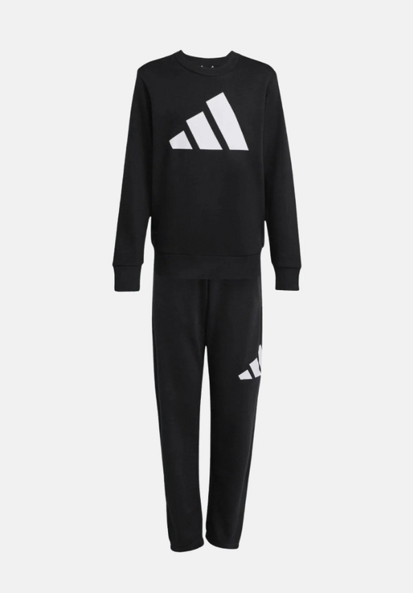 Adidas performance Tuta Essentials Big Logo nera bambino