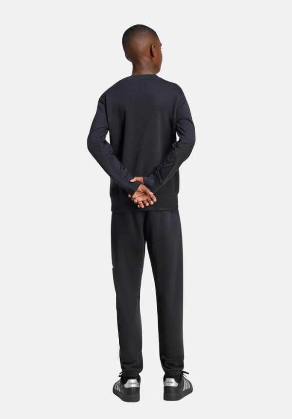 Adidas performance Tuta Essentials Big Logo nera bambino