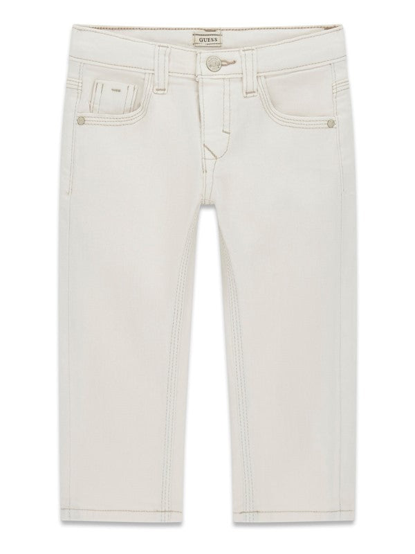 GUESS JEANS DRITTO BEIGE BAMBINA