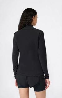 CHAMPION Micro Polaire Demi-Zip Femme Noir — immagine 2