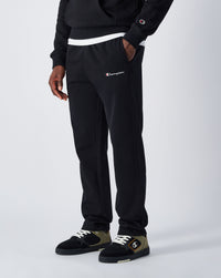 CHAMPION Pantalon de jogging en molleton à jambe droite Noir Homme — immagine 2