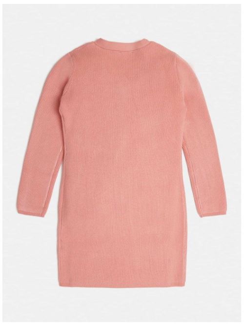 GUESS LS CARDIGAN DRESS_MINI PINK BAMBINA