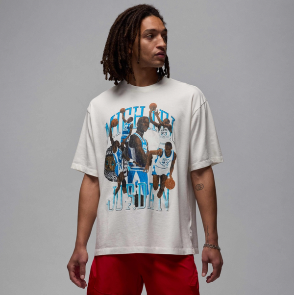 JORDAN T-SHIRT Flight Essentials white uomo