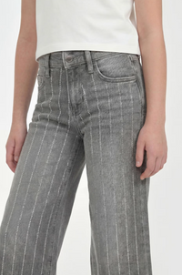 GUESS Jeans con strass grigio chiaro bambina — immagine 3
