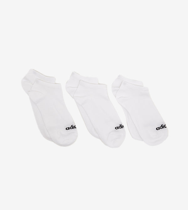 Adidas Thin Linear Low-Cut Socks 3Pk  Calzini Bianchi Unisex