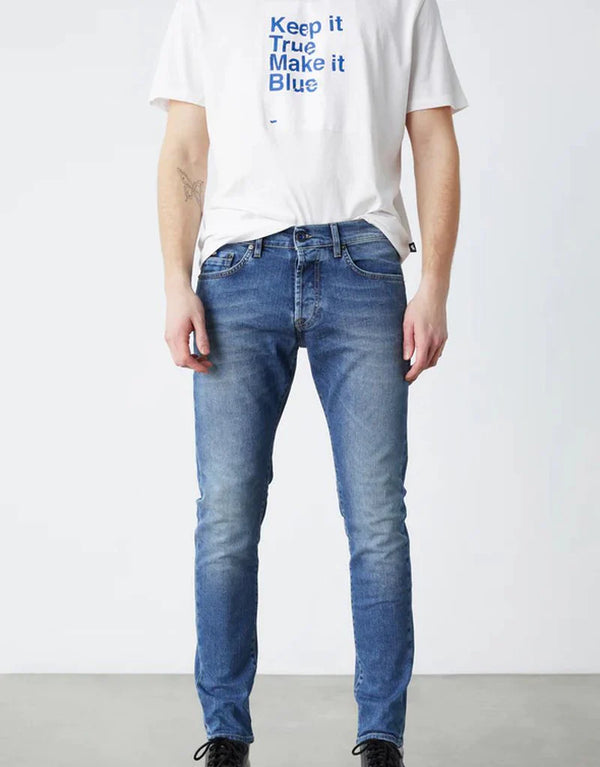 Gas Jeans Blu Denim Uomo