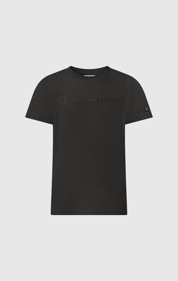 Champion T-Shirt Nera Grigia Bambino