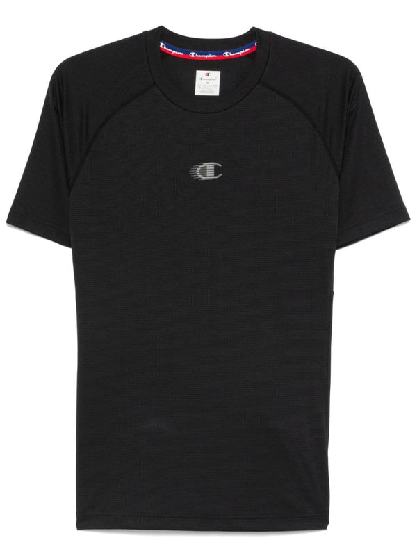 Champion Maglia Isotermica Maniche Corte Nera Uomo