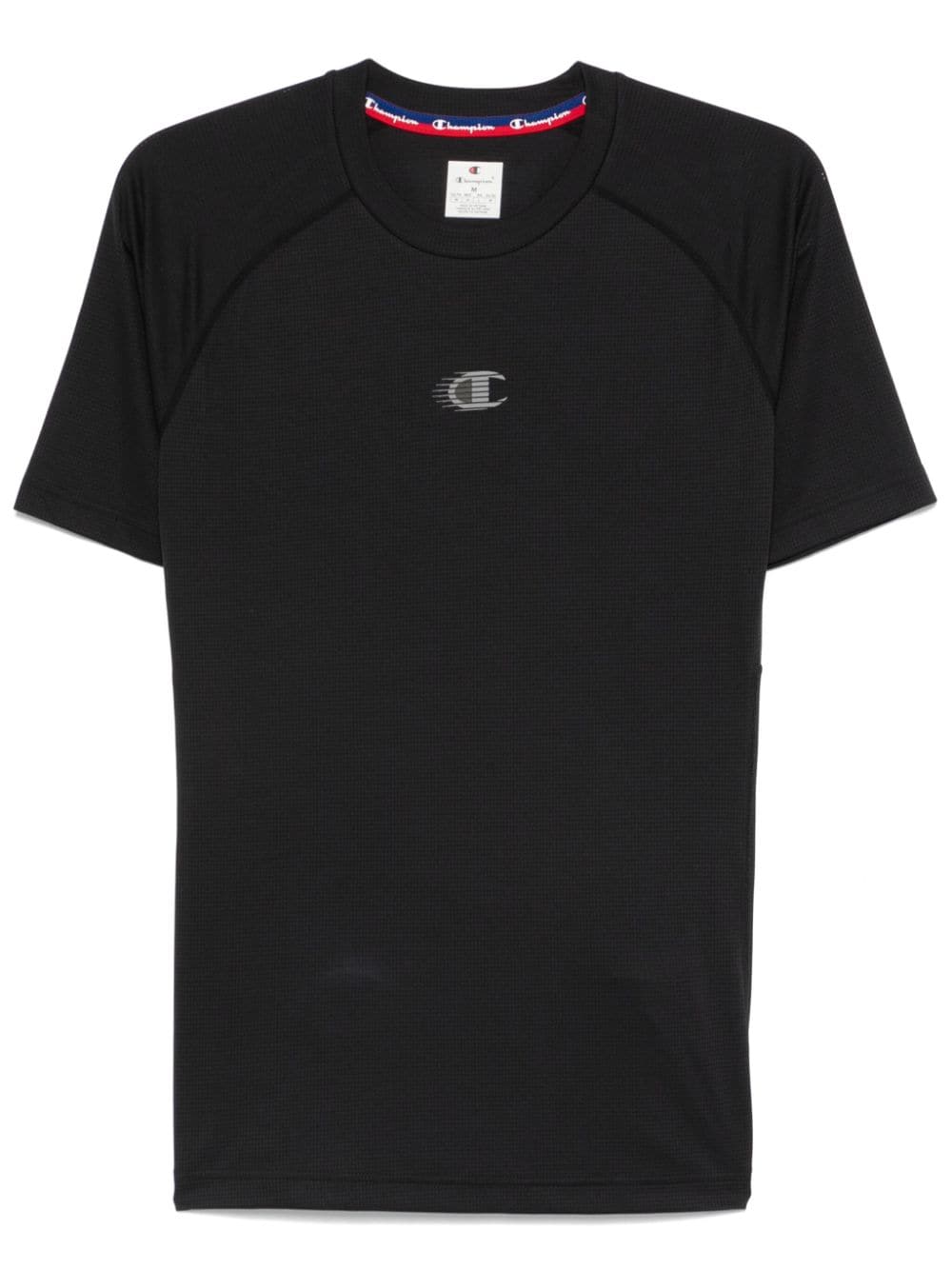 Champion Maglia Isotermica Maniche Corte Nera Uomo