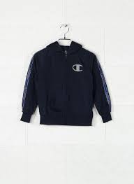 Champion Boys Felpa Chiusura Zip Blu Bambino