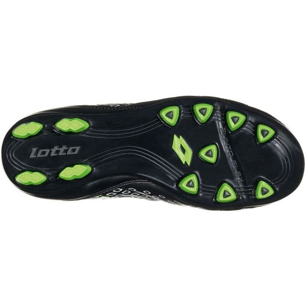 Lotto Spider 700 XIV Fg Jr Scarpe Da Calcio Nere Verdi Bambini