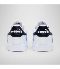 Diadora Game P GS Chaussures Blanches Bleues Enfants Garçons — immagine 3