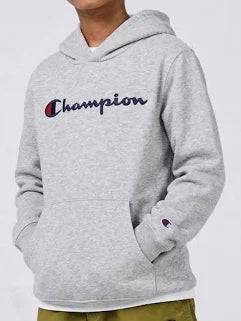 Champion Felpa Con Cappuccio Grigia Bambini Ragazzi