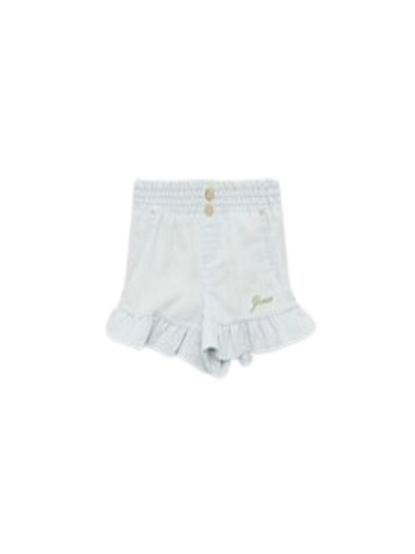 Guess  Pantaloncini Di Jeans Bianchi Bambina