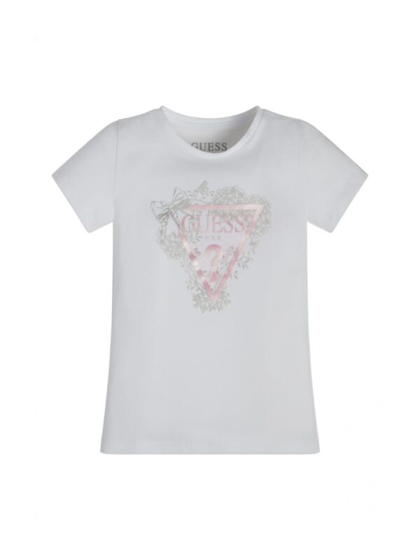 Guess  T-shirt Total White Bambina