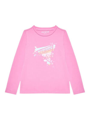 Guess Logo Felpa girocollo Rosa Bambina