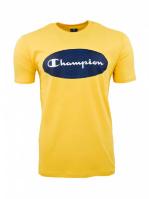 Champion Crewneck T-shirt Gialla Uomo
