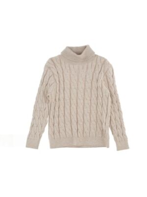 Datch Maglione Ricamato Beige Uomo