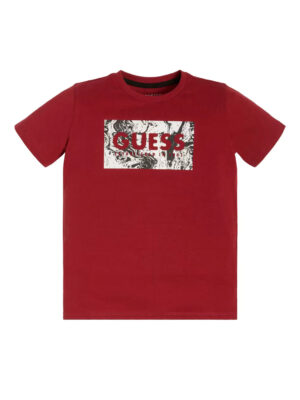 Guess SS T-Shirt Bordeaux Bambino
