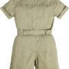 Guess Kids Tuta in Lyocell Verde Bambina