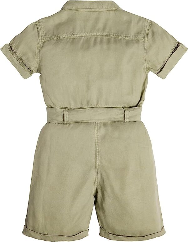 Guess Kids Tuta in Lyocell Verde Bambina