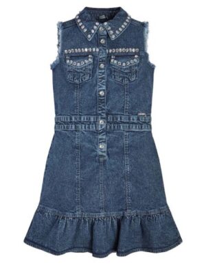 Guess Vestito Di Jeans Blu Denim Bambina