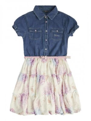 Guess Abito Blu Denim Bambina