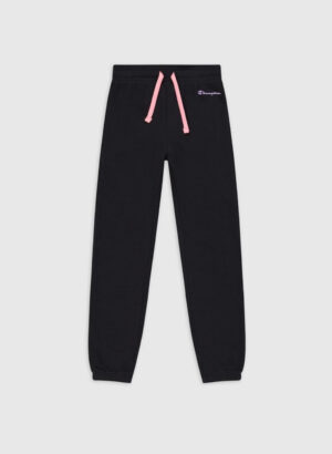 Champion Elastic Cuff Legacy Pantaloni Tuta Neri Bambina