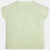 Guess T-shirt con logo triangolare con paillettes Verde Bambina