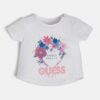 Guess T-shirt  a manica corta e stampa a colori Bianca Bambina