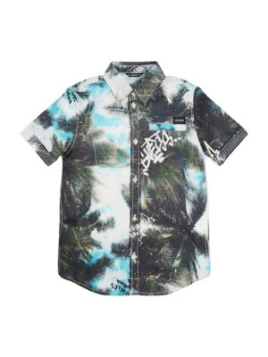 Guess Camicia a Maniche Corte Stampata Bambino