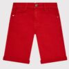 Guess Bermuda Di Jeans Rosso Denim  Bambino