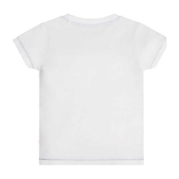 Guess T-shirt Bianca Con Stampa Centrale Bambini