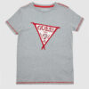 Guess T-shirt Rossa Con Marchio Ricamato Bambini
