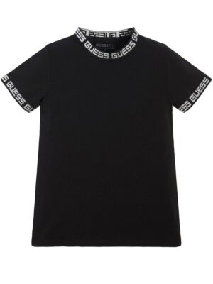 Guess SS T-Shirt Nera Bambina