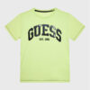 Guess 3D-logo T-shirt Verde Lime Bambini