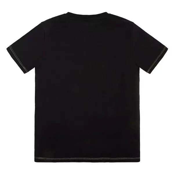 Guess T-shirt Nera Con Logo Centrale Bambini