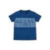 Guess T-shirt Blu Con Logo Centrale Bambini
